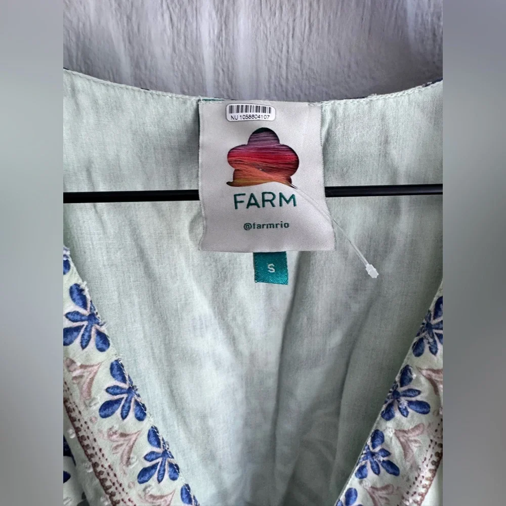 New FARM Rio Ocean Tapestry Maxi Dress Sz: Small $325 - Picture 6 of 10